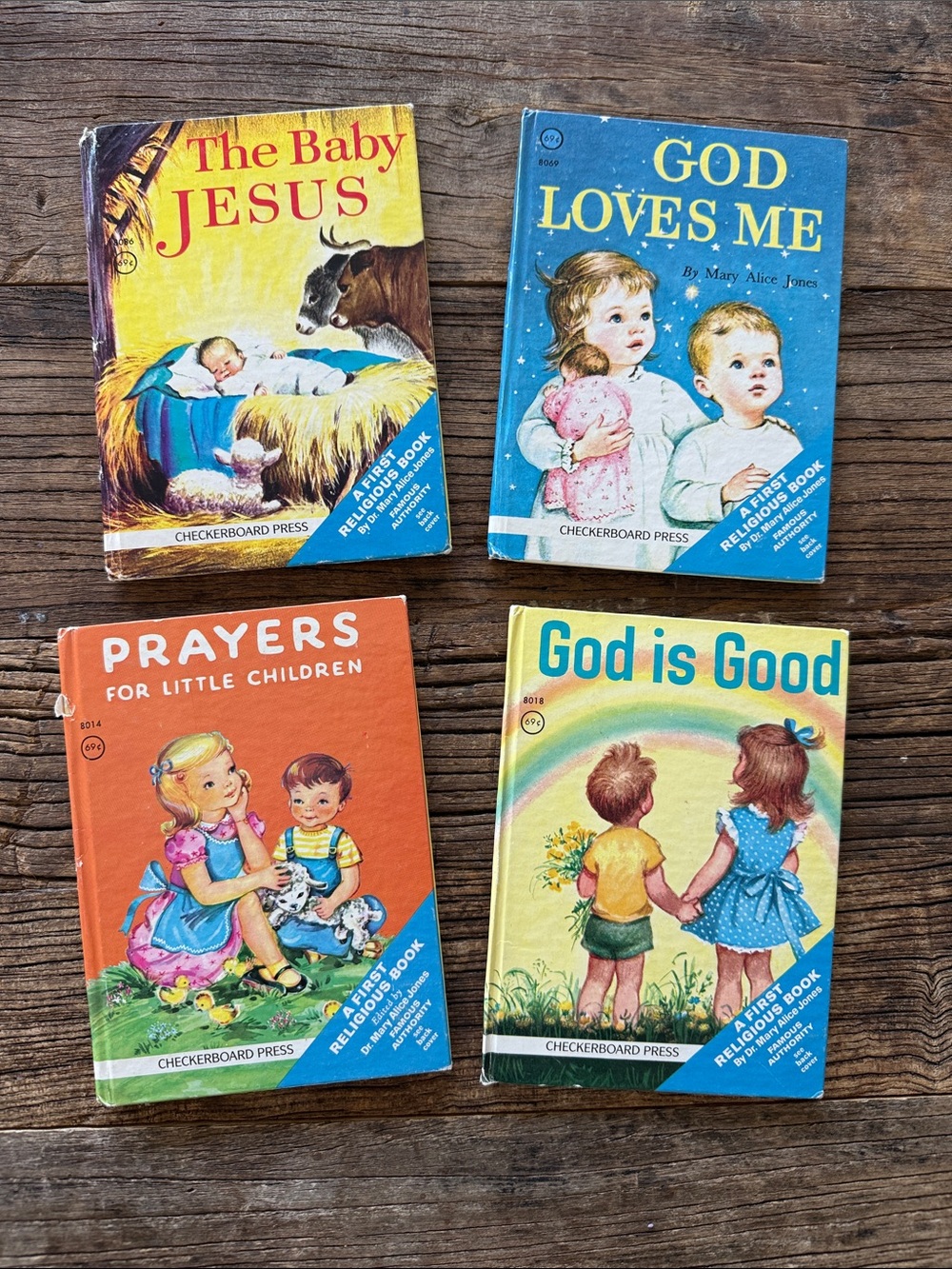1961 Mary Alice Jones Board Book Set vintage collectio